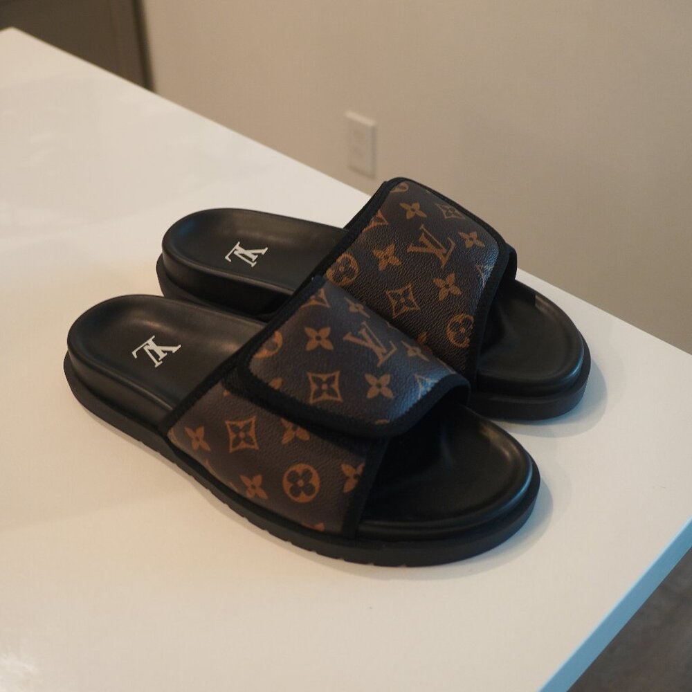 Louis Vuitton - Waterfront Mule (Macassar) Size: 12